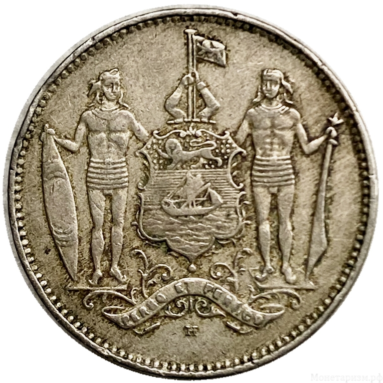 1 цент 1904 год.Британское Северное Борнео.
