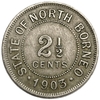 2,5 цента 1903 год.Британское Северное Борнео.