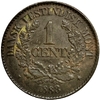 1 цент 1883 год.Кристиан IX.Датская Вест-Индия.Бронза.