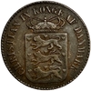 1 цент 1883 год.Кристиан IX.Датская Вест-Индия.Бронза.