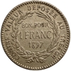 1 франк 1897 год.Мартиника.Французский протекторат.