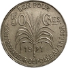 50 сантимов 1921 год.Гваделупа.Французская колония.