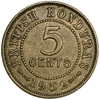1 цент 1952 год.Георг VI.Британский Гондурас.
