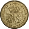 1 крона 1957 год.Гренландия.Бронза.