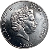 5 центов 2000 год.Бог Тангароа.Миллениум.Острова Кука. 