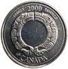 25 центов 2000 год.Миллениум.Семья.Канада.