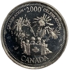 25 центов 2000 год.Миллениум.Праздники.Канада.