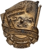 Знак номерной.Почетному работнику лесопромышленности СССР.Наркомлес.N3223.Номер радар (зеркальный).Ранний тип.Бронза,эмаль,винт.