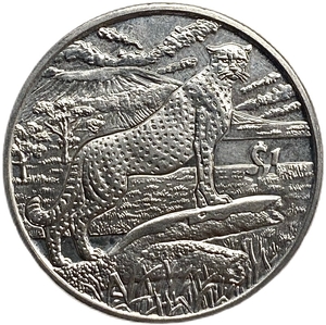 1 доллар 2007 год.Гепард.Животные Африки.Сьерра-Леоне.