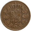 1 пфеннинг 1861 год.Бавария.Германия.Медь.