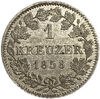 1 крейцер 1858 год.Максимилиан II.Бавария.Германия.