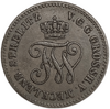 1 пфеннинг 1872 год B.Франц II.Герцогство Мекленбург-Шверин.Германия.Медь.