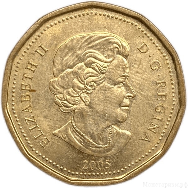 1 доллар 2005 год.25 лет Марафону Надежды.Канада. 