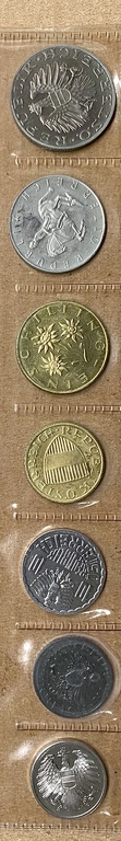Годовой набор монет 1978 год.Австрия.Proof.