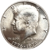 50 центов 1976 год S.200 лет независимости США.Президент Джон Кеннеди.США.Серебро.UNC.