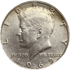50 центов 1969 год D.Президент Джон Кеннеди.США.Серебро.