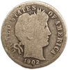 10 центов (1 дайм) 1902 год.Барбер.США.Серебро.