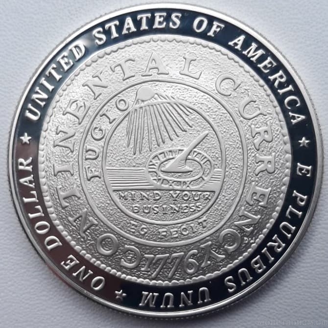 1 доллар 2006 год."Президент.Бенжамин Франклин".США.Серебро