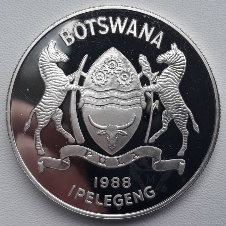 5 пула 1988 год "Бег.Олимпиада 1988 год".Ботсвана.Серебро