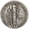 10 центов (1 дайм) 1937 год W.Меркурий.Свобода.США.Серебро.