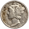 10 центов (1 дайм) 1945 год W.Меркурий.Свобода.США.Серебро.