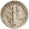 10 центов (1 дайм) 1945 год W.Меркурий.Свобода.США.Серебро.