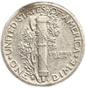10 центов (1 дайм) 1942 год W.Меркурий.Свобода.США.Серебро.