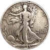 1/2 доллара (50 центов) 1943 год.Шагающая Свобода.США.Серебро.