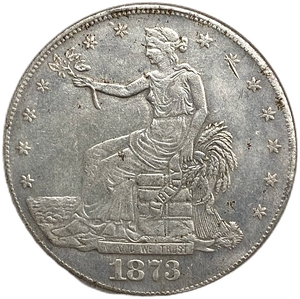 1 торговый доллар 1873 год.США.Копия.