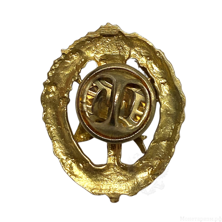 Знак ВДПО.Всероссийское Добровольное Пожарное Общество.Латунь.