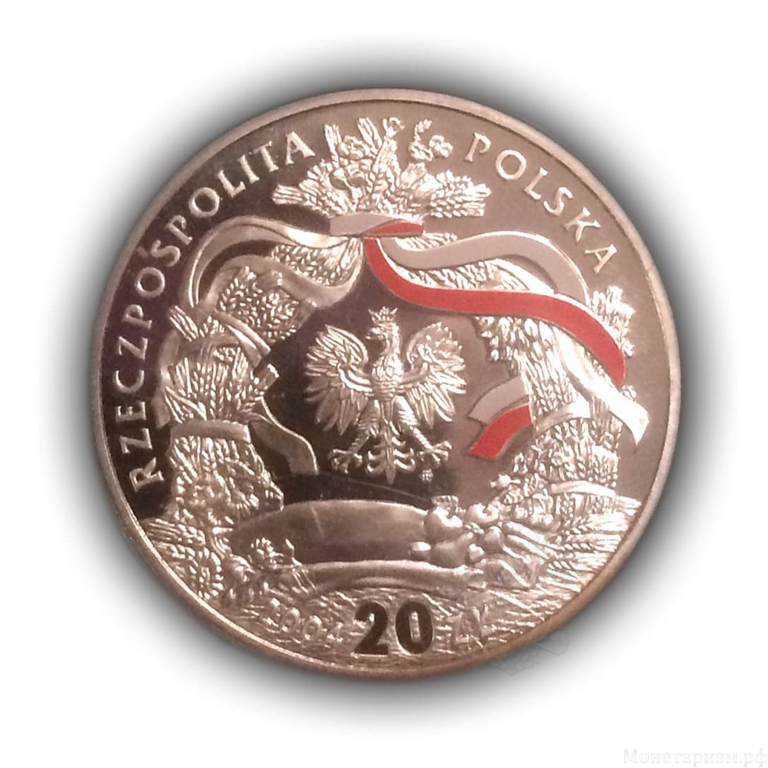 20 злотых 2004 год "Ритуал Дожинки.Праздник Урожая".Польша.Серебро