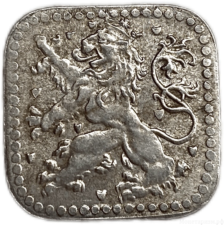 10 пфеннигов 1919 год.Лев.Веймар.Германия.Нотгельд.