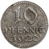 10 пфеннигов 1920 год.Бремен.Германия.Нотгельд.