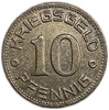 10 пфеннигов 1918 год.Серп и молот.Вайссенфельс.Германия.Нотгельд.