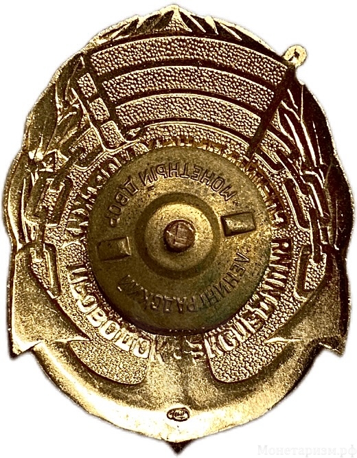 Знак морской.1947-1997 гг. 50 лет:Экспедиция специальных морских проводок.Бронза,винт.