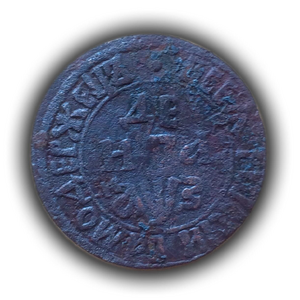 Деньга 1717 год.Петр I.Медь
