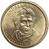 1 доллар 2008 год.7 президент Америки (1829-1937 гг.).Эндрю Джексон.США.