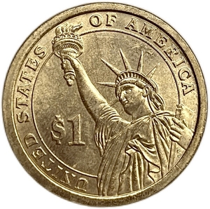 1 доллар 2010 год.15 президент Америки (1857-1861 гг.).Джеймс Бьюкенен.США.