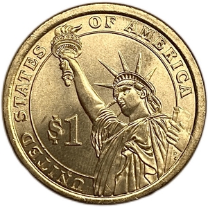 1 доллар 2014 год.30 президент Америки (1923-1929 гг.).Калвин Кулидж.США.