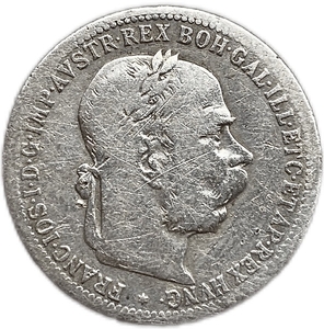 1 крона 1900 год.Франц Иосиф I.Австро-Венгрия.Серебро.