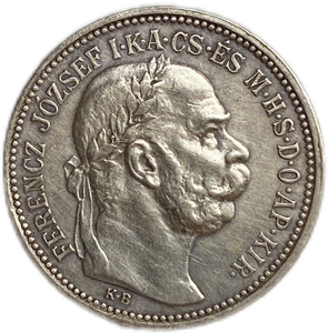 1 крона 1916 год.Франц Иосиф I.Австро-Венгрия.Серебро.