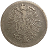1 марка 1875 год.Вильгельм I.Империя.Германия.Серебро. 