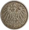 1 марка 1907 год J.Вильгельм II.Империя.Германия.Серебро. 