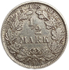 1/2 марки 1905 год D.Германия.Серебро. 