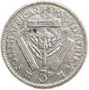 3 пенса 1943 год.Георг VI.ЮАР.Британская Африка.Серебро. 
