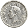 3 пенса 1950 год.Георг VI.ЮАР.Британская Африка.Серебро.