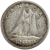 10 центов 1965 год.Парусник.Елизавета II.Серебро.