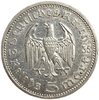 5 рейхсмарок 1935 год E.Пауль фон Гинденбург.Курица.Германия.3-ий Рейх.Серебро. 