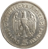 5 рейхсмарок 1935 год A.Пауль фон Гинденбург.Курица.Германия.3-ий Рейх.Серебро.