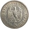 5 рейхсмарок 1936 год A.Пауль фон Гинденбург.Курица.Германия.3-ий Рейх.Серебро.